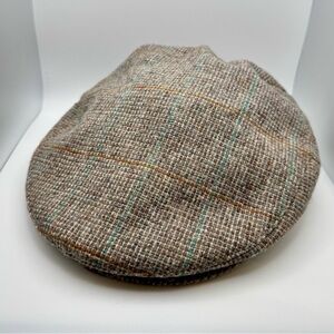 Vintage Hampshire Club Classic Tweed Flat Cap